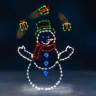 Alternate image 1 for Product Works LED Animation Juggling Snowman Christmas Decoration