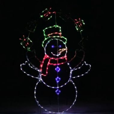 Product Works LED Animation Juggling Snowman Christmas Decoration. View a larger version of this product image.