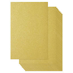 Best Paper Greetings 24 Sheets Gold Glitter Paper Cardstock for DIY Crafts, Card Making, Invitations, Double-Sided, 250gsm (8 x 12 In)