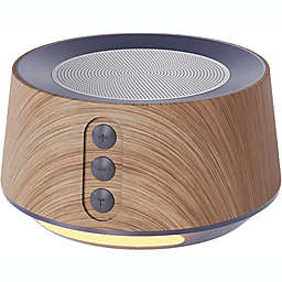 Letsfit White Noise Machine with Adjustable Night Light for Sleeping  14 High Fidelity Sleep Machine Soundtracks, Timer and Memory Feature T126L - Wooden Grain