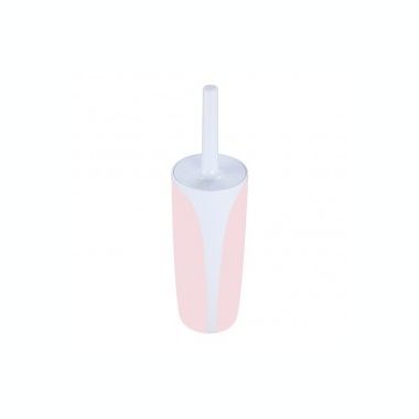 MSV Spirella Toilet Brush with Holder Polyresin Kandy Pink Pastel. View a larger version of this product image.