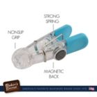 Alternate image 3 for Baker's Secret Set of 6 Magnetic Clips, Non-rusting Set, Fridge Magnets, Kitchen Essentials, Multicolor