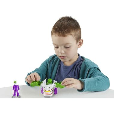 DC Super Friends Fisher-Price Imaginext Head Shifters The Joker Figure & Laff Mobile Vehicle. View a larger version of this product image.