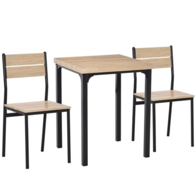 Details about   HOT 3 Color 3 Piece Counter Height Dining Set Wood Table and 2 Chair Kitchen US 