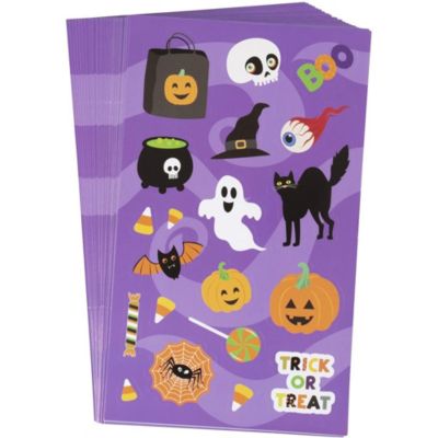 Juvale Fun Stickers for Kids, Halloween Candy Bags, 36 Sheets (720 Count)
