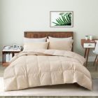 Alternate image 0 for Unikome All Season White Goose Fiber Comforter Organic Cotton Fabric in Off White, Full/Queen