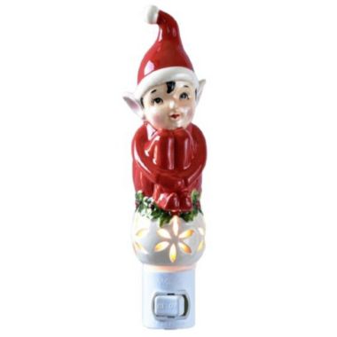 Ganz Elf Christmas Night Light 6.7 Inch Multicolor Plug In. View a larger version of this product image.