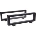 Alternate image 0 for Juvale 2 Set 3D Display Cases, Floating Black Display Stand Holder Frame for AA Medallion, Challenge Coins, Jewelry, Pin and Coins 9 x 2.7 x 0.75 Inches