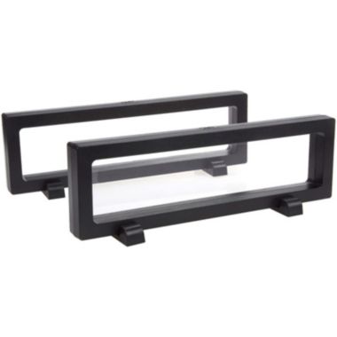 Juvale 2 Set 3D Display Cases, Floating Black Display Stand Holder Frame for AA Medallion, Challenge Coins, Jewelry, Pin and Coins 9 x 2.7 x 0.75 Inches. View a larger version of this product image.