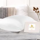 Alternate image 2 for PiccoCasa 100% Silk Pillowcase for Hair and Skin, Both Side 400 Thread Count Solid Pillow Protector 19 Momme Silk Pillow Cases with Hidden Zipper, 1 Piece, Standard/20x26inch Snow White