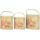 Alternate image 0 for Dolce Mela French Country Planters Vintage Metal Decorative Containers & Flower Pots (Set Of 3)