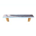 Alternate image 0 for TX USA Blue Agate 36" Wooden Decorative Wall Shelf with Keyhole Hangers