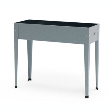 Herstera Urban Raised Planter Galvanized. View a larger version of this product image.