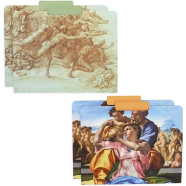 The Gifted Stationery Michelangelo File Folders, Letter Size (11.45 x 9.45 Inches, 12-Pack). View a larger version of this product image.
