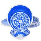 Alternate image 0 for Elama Nelly 12 Piece Melamine Dinnerware Set in Blue