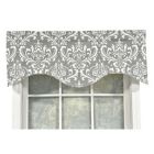 Alternate image 1 for RLF Home Ozbourne Cornice Style All Seson Premium Valance Gray 3" Rod Pocket 50W x 17L