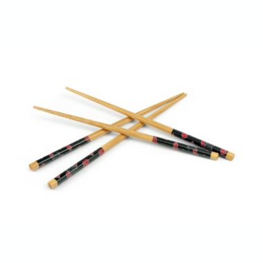 Naruto Shippuden Akatsuki Red Rain Cloud Bamboo Chopstick Sets   Official Naruto Collectible Chopsticks   Includes 2 Matching Sets Measuring 8.85 Inches Long. View a larger version of this product image.