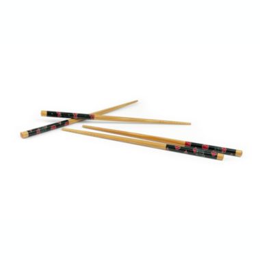 Naruto Shippuden Akatsuki Red Rain Cloud Bamboo Chopstick Sets   Official Naruto Collectible Chopsticks   Includes 2 Matching Sets Measuring 8.85 Inches Long. View a larger version of this product image.