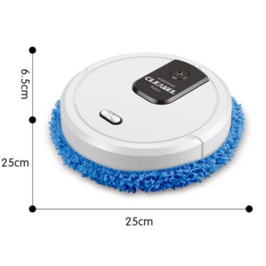 Stock Preferred 3.7V Mopping Robot Cleaner Sweeping Machine in Rechargeable White. View a larger version of this product image.