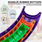 Alternate image 3 for Sunny & Fun 12pc Balance Beam for Kids   Gymnastics Obstacle Course Stepping Boards w/Various Heights and Rubber Non-Slip Surface   Indoor & Outdoor Toy Improves Coordination & Strength   Max 220 Lbs