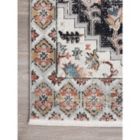 Alternate image 2 for Abani Azure Collection Dark Medallion Area Rug