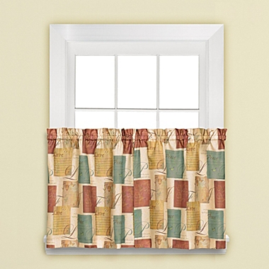 Saturday Knight Ltd Tranquility Warm Toned Palette window Tier - 2 Piece - 58x36", Spice. View a larger version of this product image.