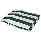 LB International 81" Green and White Reversible Lounge Chair Cover