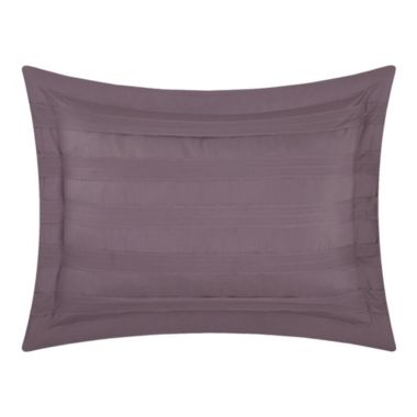 Chic Home Elegant Reversible Adler Motif 10 Pieces Comforter Bed In A Bag Sheets Decorative Pillows & Shams - Queen 90" x 90, Plum. View a larger version of this product image.