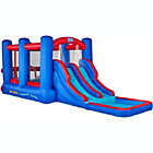 Alternate image 0 for Sunny & Fun Inflatable Ultra Slip N&#39; Water Slide Bounce House Park - Heavy-Duty for Outdoor Fun - Climbing Wall, Slides, Ball Pit - Easy to Set Up & Inflate with Included Air Pump & Carrying Case