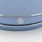 Alternate image 2 for Swan 1.7 Litre Retro Dome Kettle Blue
