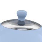 Alternate image 3 for Swan 1.7 Litre Retro Dome Kettle Blue