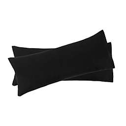 PiccoCasa Set of 2 Body Pillow Cover, Soft Microfiber Pillow Cases Weave for 90 Gsm Ployester, Full Pillowcases Pillow Protector for Body Pillows 20