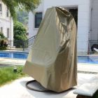 Alternate image 2 for LeisureMod Hanging Double Hanging Egg Swing Chair Cover - Brown