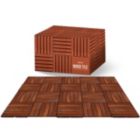 Alternate image 0 for flybold Acacia Wood Outdoor Flooring Interlocking Deck Tiles (Pack Of 10, 12" X 12")