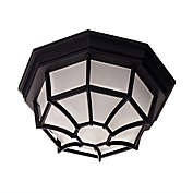 Savoy House 11" Outdoor Ceiling Light in Black