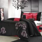Alternate image 0 for Chic Home Pink Floral Black Comforter Bed In A Bag Set - King 8 Piece