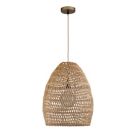 Alternate image 0 for ELE Light & Decor Veremund 1-Light Brown Pendant Design Pendant Light with Rattan Shade