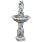 Alternate image 0 for Sunnydaze Outdoor Polyresin Fairy Flower Solar Powered Water Fountain Feature with Battery Backup - 42"