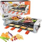 Alternate image 0 for MasterChef Dual Cheese Raclette Table Grill w Non-stick Grilling Plate and Cooking Stone- Deluxe 8 Person Electric Tabletop Cooker- Melt Cheese and Grill Meat and Vegetables at Once- 19" x 8" x 4.5"
