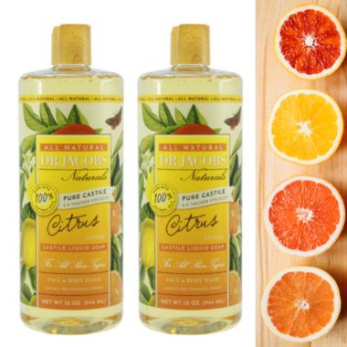 Dr Jacobs Naturals 32 Oz. 2 Pack Pure Castile Liquid Soap - CITRUS. View a larger version of this product image.
