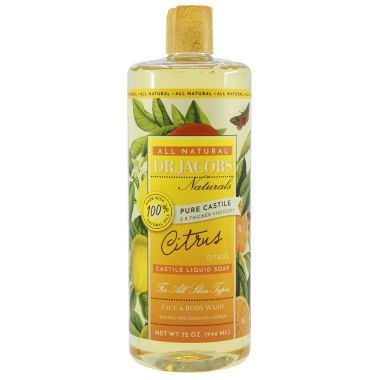 Dr Jacobs Naturals 32 Oz. 2 Pack Pure Castile Liquid Soap - CITRUS. View a larger version of this product image.