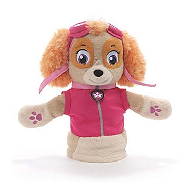 GUND Paw Patrol Skye Hand Puppet Plush Stuffed Animal Dog, Pink, 11