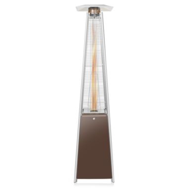 Casafield Outdoor Propane Patio Heater with Wheels - Modern Dancing Flame, Commercial & Residential, Uses Standard 20lb LP Gas Tank. View a larger version of this product image.
