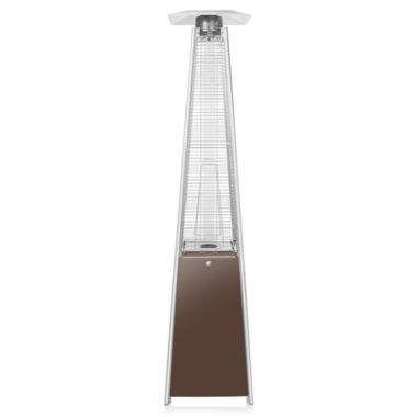 Casafield Outdoor Propane Patio Heater with Wheels - Modern Dancing Flame, Commercial & Residential, Uses Standard 20lb LP Gas Tank. View a larger version of this product image.