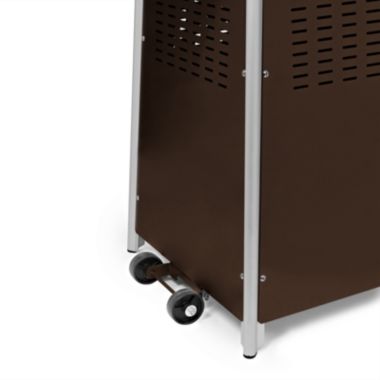 Casafield Outdoor Propane Patio Heater with Wheels - Modern Dancing Flame, Commercial & Residential, Uses Standard 20lb LP Gas Tank. View a larger version of this product image.