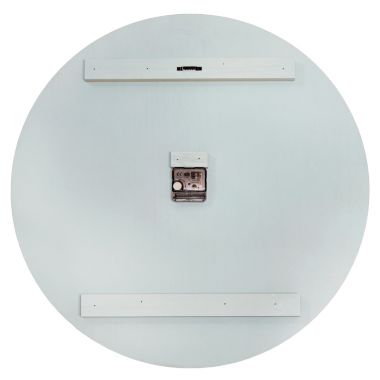 Elegant Designs Wood Plank 23" Large Rustic Coastal Wall Clock, Light Blue Wash. View a larger version of this product image.