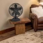Alternate image 1 for Optimus 12 in. Retro Oscillating Table Fan with Oil Rubbed Bronze Finish