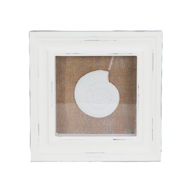 Beachcombers White Distressed Starfish Shell Seahorse Shadow Box Set  6.75 Inch. View a larger version of this product image.