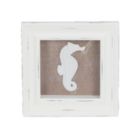 Alternate image 2 for Beachcombers White Distressed Starfish Shell Seahorse Shadow Box Set  6.75 Inch