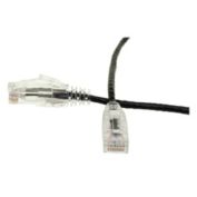 Cable Wholesale Slim Cat6 Ethernet Patch Cable, Snagless Boot, Black - 14ft